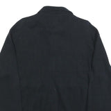 POLO RALPH LAUREN Mens Black Zip Cotton Jacket S Plain Casual Lightweight