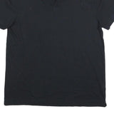 CALVIN KLEIN JEANS Mens Black Cotton Blend Short Sleeve Plain Polo Shirt XL