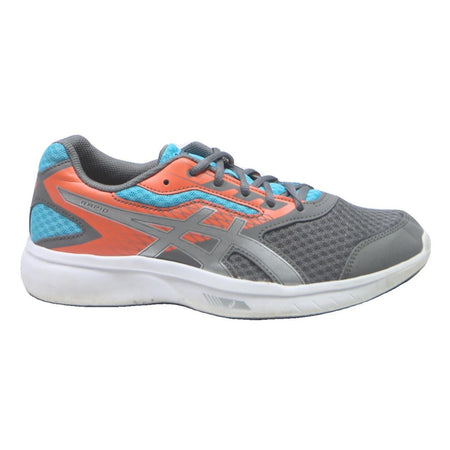 ASICS Rapid Womens Trainers Low Top Synthetic UK 8.5 Grey & Orange Lightweight