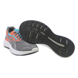 ASICS Rapid Womens Trainers Low Top Synthetic UK 8.5 Grey & Orange Lightweight