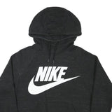 NIKE Mens Black Hoodie M Cotton Blend Pullover Casual Logo Sweatshirt