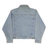 EXP Mens Blue Denim Jacket M Cotton Classic Button Closure Casual Denim Jacket