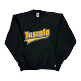 Made In USA Russell Athletic College Sweatshirt - Large Black Cotton