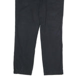 TOMMY HILFIGER Mens Cotton Black Classic Straight Trousers W38 L32 Relaxed Zip