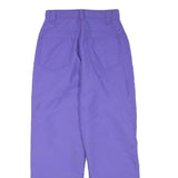 Purple Womens Relaxed Fit Straight Leg Trousers W26 L28 Casual Polyester Blend