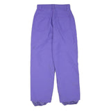 Purple Womens Relaxed Fit Straight Leg Trousers W26 L28 Casual Polyester Blend