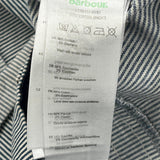 Barbour Pinstripe Shorts - 30W UK 10 Grey Cotton