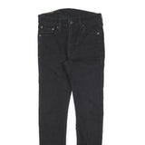 LEVI'S 519 Mens Jeans Black Slim Skinny Denim Raw W30 L28 Slim Fit Zip