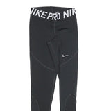 NIKE Womens Joggers Black S W24 L27 Slim Tapered Nike Pro Logo Stretch