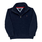 Age 4 Tommy Hilfiger 1/4 Zip - XS Navy Cotton