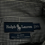 Blake Ralph Lauren Checked Shirt - XL Black Cotton