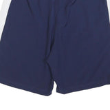 FILA Mens Shorts Blue & White Casual Polyester L W32 Elastic Waistband