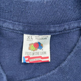 Fruit Of The Loom Single Stitch T-Shirt - XL Navy Cotton