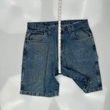Wrangler Cargo Denim Shorts - 36W 10L Blue Cotton
