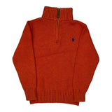 Age 5 Polo By Ralph Lauren 1/4 Zip - XS Orange Cotton