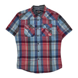 Ecko Unltd Checked Short Sleeve Shirt - Large Multicoloured Cotton