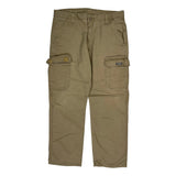 Wrangler Cargo Trousers - 34W 30L Beige Cotton