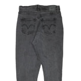 LEVI'S Womens Relaxed Black Denim Jeans W31 L25 Classic Cotton Blend Zip