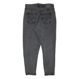LEVI'S Womens Relaxed Black Denim Jeans W31 L25 Classic Cotton Blend Zip
