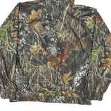 FIELD STAFF Mens Camouflage Hooded Cotton Blend Jacket L Zip Outdoor
