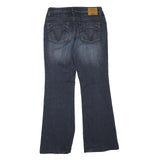 Womens Regular Fit Blue Denim Jeans W32 L32 Zip Cotton Blend Classic Stylish