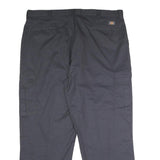 DICKIES Mens Polyester Blend Navy Regular Fit Straight Leg Trousers W44 L31