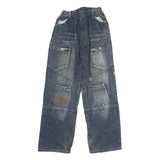 Womens Blue Regular Fit Denim Jeans W22 L27 Elasticated Waist Patch Pockets