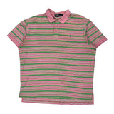 Polo By Ralph Lauren Striped Polo Shirt - 2XL Green Cotton