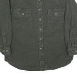 FIELD & STREAM Mens Grey Cotton Blend Shirt M Button Pocket Casual Outdoor