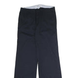 TOMMY HILFIGER Mens Cotton Blend Navy Relaxed Straight Trousers W32 L33 Casual