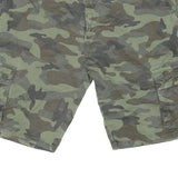 DESIGN G9 STYLE Mens Shorts Green Camouflage Cargo 2XL W40 Cotton Blend