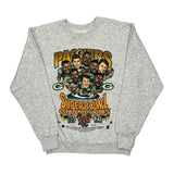 Green Bay Packers Delta Graphic Sweatshirt - Large Gray Cotton Blend