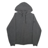 REEBOK Mens Grey Zip Up Hoodie S Cotton Blend Casual Athletic Wear