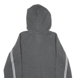 REEBOK Mens Grey Zip Up Hoodie S Cotton Blend Casual Athletic Wear