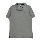Nike Polo Shirt - Medium Grey Cotton