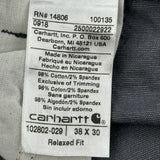 Carhartt Double Knee Cargo Trousers - 38W 30L Grey Cotton
