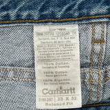 Carhartt Jeans - 32W 30L Blue Cotton