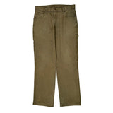 Dickies Carpenter Trousers - 32W 31L Brown Cotton
