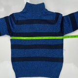 Age 10-11 Tommy Hilfiger 1/4 Zip - Medium Blue Cotton Blend