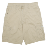 WRANGLER Mens Beige Cargo Cotton Shorts XL W34 Comfortable Casual Fit