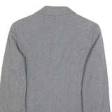 MARELLA Womens Grey Wool Blend Classic Jacket UK 8 Plain Tailored Blazer