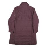 JACK WOLFSKIN Womens Maroon Jacket UK 16 Polyester Blend Long Sleeve Zip Outdoor