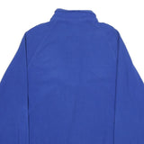 ADIDAS Mens Blue Kilgore Jumper Patterned 1/4 Zip Regular M Polyester Sportswear