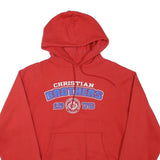 CHAMPION Mens Red Christian Brothers Pullover Hoodie S College Graphic