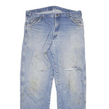 DICKIES Mens Regular Fit Light Blue Denim Jeans W36 L33 Workwear Zip Closure