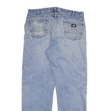 DICKIES Mens Regular Fit Light Blue Denim Jeans W36 L33 Workwear Zip Closure
