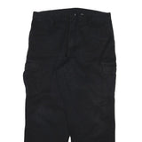 DICKIES Mens Black Cotton Blend Regular Fit Straight Leg Trousers W36 L29