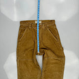 American Eagle Double Knee Cord Carpenter Pants - 30W 29L Brown Cotton
