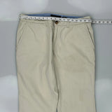 Tommy Hilfiger Slim Fit Chinos - 34W 30L Beige Cotton