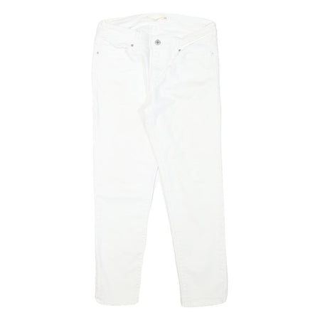 LEVI'S 712 Womens Jeans White Slim Skinny Denim W27 L24 Zip Cotton Blend